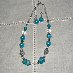Necklace with earrings